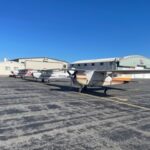 Small airplanes at Warren County airport in NY