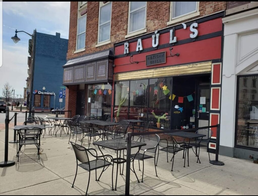 Outdoor seating at Raul's Mexican Grill